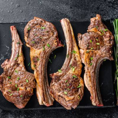 4 BBQ Lamb Chops